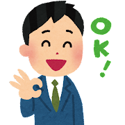 OK文字入り男